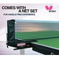 thumbnail image 2 of Butterfly Compact 16 Ping Pong Table | 3 Year Warranty Table Tennis Table | Ships Fully Assembled | Space Saver Ping Pong Table for Your Game Room | Ping Pong Net Set Included, Green, Full Size Table, 2 of 5