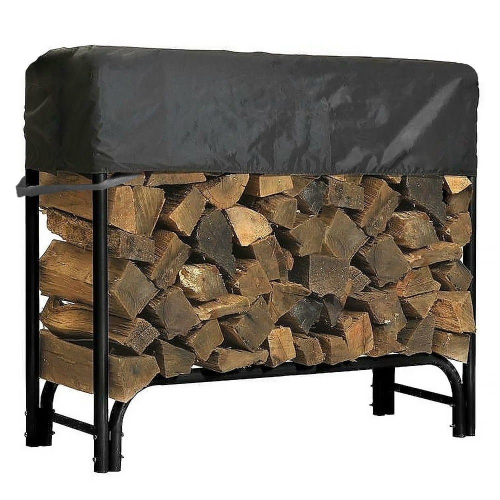 North East Harbor Outdoor Firewood Log Rack Cover 49"L x 24"W x 20"H