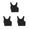 thumbnail image 1 of Qarigey Chaleco de verano para niña, chalecos moldeadores de Color sólido, camiseta sin mangas transpirable para hacer ejercicio, camiseta sin mangas Negro L 3piezas Qarigey CBP075471, 1 of 6