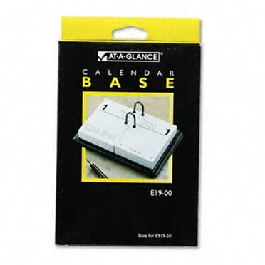 At-A-Glance  Compact Desk Calendar Base For 3 x 3-3/4 Refill  Black