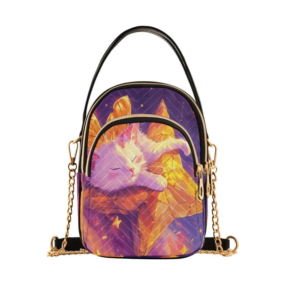 DIXRUYEE Cross Body Fashion Shoulder Waist Purse Bags Starlit Slumber Pocket Handbags