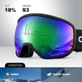thumbnail image 2 of Gafas de Esquí Odoland S2 OTG Doble Lente UV400 Negro, 2 of 6
