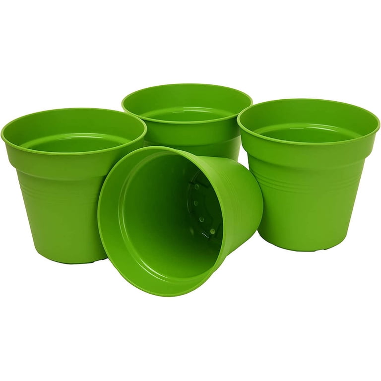 Mintra Home Garden Pots (19cm Diameter - 7.5in) - 4 Pack - Walmart.com