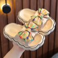 thumbnail image 2 of LUOGENLI Slippers Kids Slippers Girls Size 3 Cats Children Slippers Cartoon Dinosaur Flat Bottom Home Breathable Beach Slippers Girls Slippers Size 12-13 Girls Slippers Size 5 Big Girls Beige 32, 2 of 9