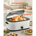 thumbnail image 4 of KFFKFF Roaster Oven, 26QT Electric Roasting Pan, 150-450℉ Adjustable Temperature Fast-Cooking Turkey Roaster with Cool-Touch Handle, 4 of 9