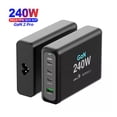thumbnail image 2 of 240W USB C Wall Charger 4-Port PD 100W 200W PPS65W GaN2 Fast Charging Station Laptop Travel Adapter, 2 of 7