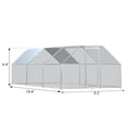thumbnail image 6 of ICLBC Extra Large Chicken Coop Run Pen Cage Hen House W/ Roof Cover 9x18ft, Metal, Walk in, 6 of 7