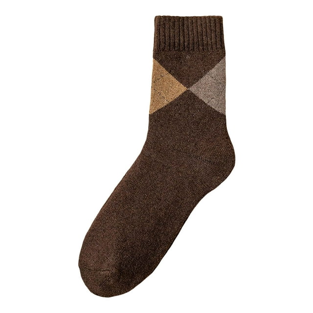 WEAIXIMIUNG Kids Socks 10-12 Years Old Stockings Fashionable New Pattern Color Matching and Thickened Insulation Men Indoor Outdoor Comfortable Socks In Autumn and Winter