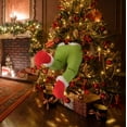 thumbnail image 4 of Adorno de cuerpo de elfo de Navidad El Grinch Cómo robar arpillera de Navidad Adorno de corona de Navidad Grinch Arpillera Adorno de árbol de piernas de felpa posable (brazos de elfo) Ormromra WMPH-1111-3, 4 of 5