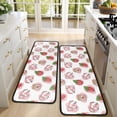 thumbnail image 4 of Kitchen Rugs Sets Of 2,Pink Cow Strawberry Jam Pattern Anti Fatigue Kitchen Mat Rugs Non Slip Washable,Decorative Kitchen Floor Mats for Kitchen,Sink,Laundry,17"x47"+17"x47", 4 of 5