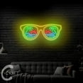 thumbnail image 2 of C-CRAFT Summer Beach Sunglasses Neon Led Light Up 27 inch for Eyewear Optometry Shop Wall Decor, 2 of 5