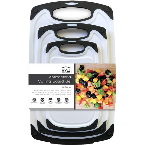 Raj Plastic Cutting Board Reversible Cutting Board, Dishwasher Safe, Chopping Boards, Juice