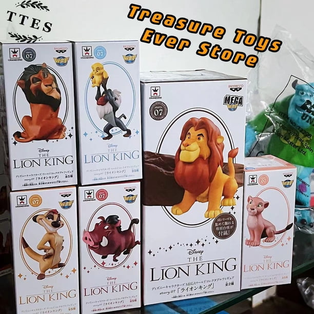 Figuras de acción del Rey León Arco Iris Latino modelo de estatua de Simba Tiomon Pumbaa