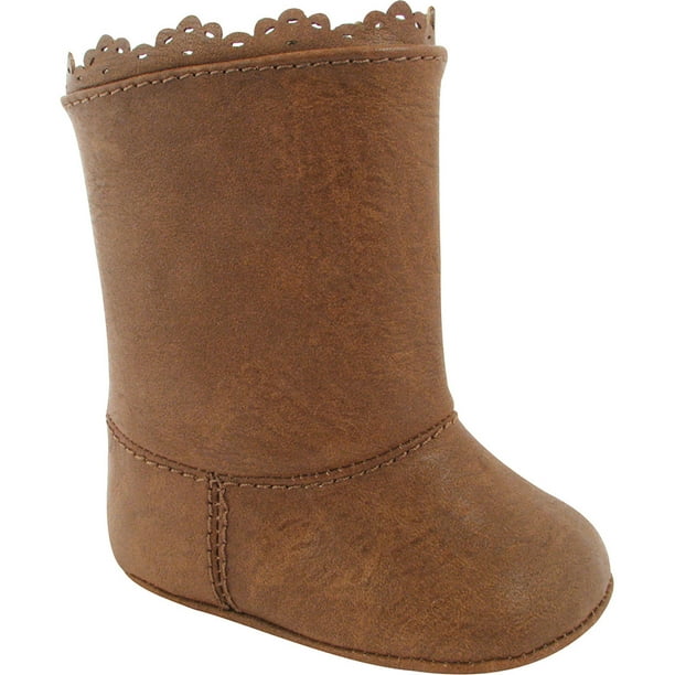 Baby Deer Baby Deer Baby Infant Girls Brown Boots Crib Shoes