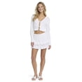 thumbnail image 2 of Mills by Millie Bobby Brown Women's Long Sleeve Crop Tie Front Sweater, Sizes XXS-XXL, 2 of 4