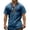 Blue, variant on Medieval Viking T-Shirt for Men Ethnic Printed Summer Boho Short Tee Retro V Neck Cotton Linen Beach Hippie Shirt