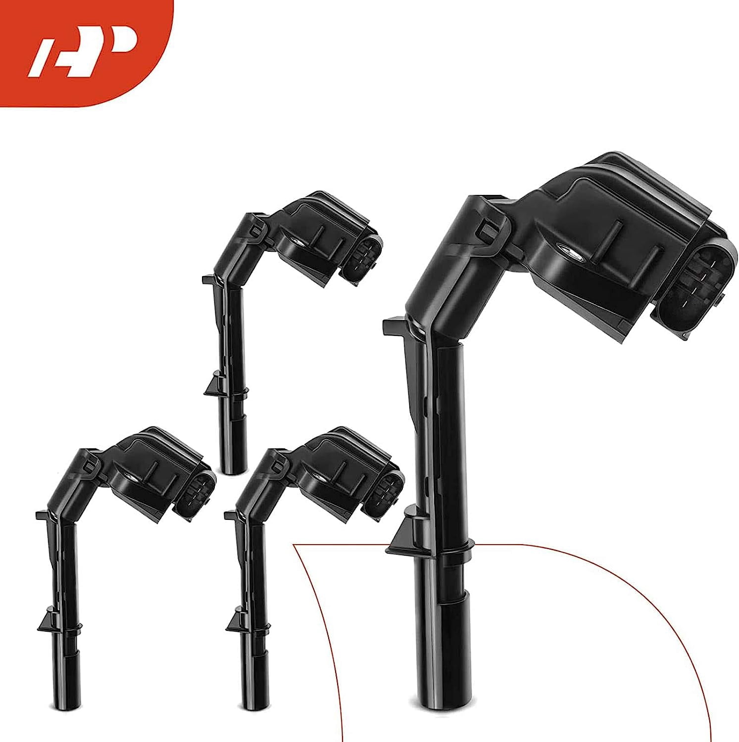 A-Premium Engine Ignition Coil Pack Compatible with Infiniti Q50, Q60 & Mercedes-Benz C300 C350E CLA250, E300, GLA250 GLC300, SLC300 SLK300, Metris & More, Replace# 2749060600, 4-PC Set