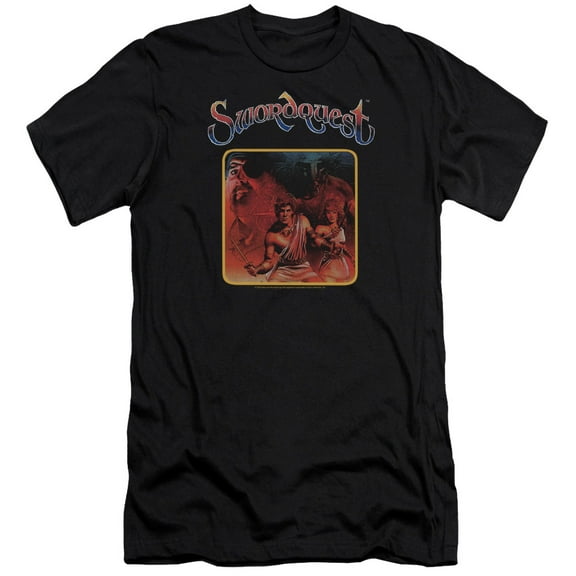 Atari Swordquest S/S Adult 30/1 T-Shirt Black