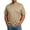 Khaki, variant on Shirts for Men Big and Tall Short Sleeve Crew Neck Summer Tops Stretch Casual Basic Tee T Shirts Red 4XL
