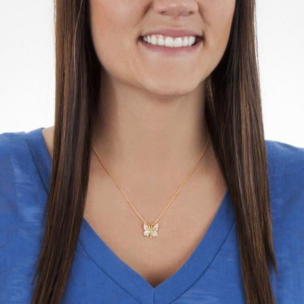 Mt.Rushmore Black Hills 10k Gold Butterfly Pendant