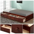 thumbnail image 3 of Harper & Bright Designs Twin Size Wood Platform Bed with 3 Drawers Storage Bed, Cherry, 3 of 5
