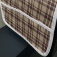 thumbnail image 3 of Tan and Brown Microwave Oven Cover, Old Fashioned Check Plaid Pattern Scottish Tartan Inspired Geometric Design, Water Resistant Organizer with Pockets for Kitchen, 36" x 12", Tan Brown, by Ambesonne, 3 of 4