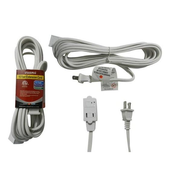 Familymaid 32733 15 ft. Extension Cord - Pack of 72