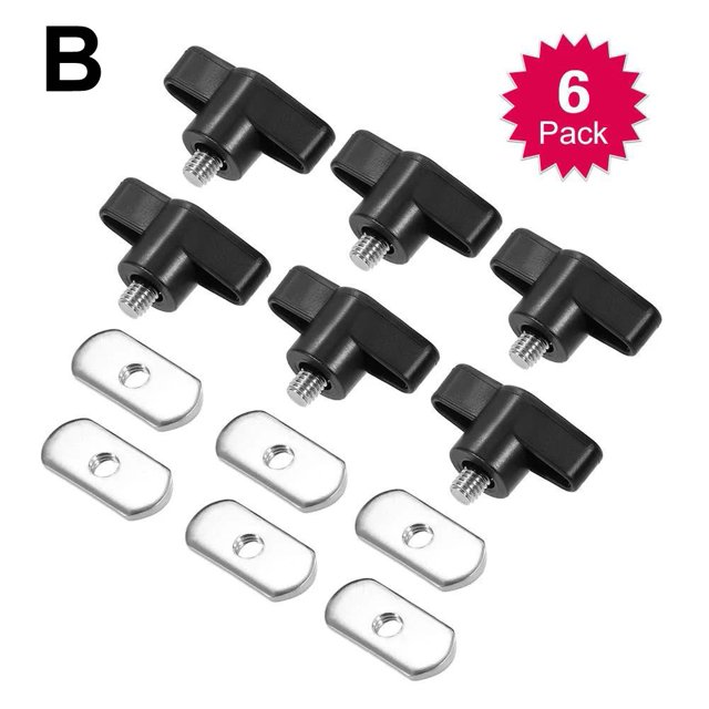 6 Kit Track Mounting Bolts Nuts Stainless Steel Rail Tie Down Screws for Kayak