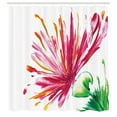 thumbnail image 3 of Ambesonne Pink Shower Curtain, Blooming Petals, 69"Wx84"L, Fuchsia Green, 3 of 5