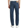 thumbnail image 2 of Levi Men's 505 Regular Fit Straight Leg Stretch Jeans (Dark Wash, 34x29), 2 of 19