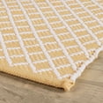thumbnail image 5 of Trellis Gold Handwoven Indoor/Outdoor Rug, 2'6" x 8' Runner, 5 of 6