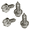 Stainless-Slotted, variant on OttoSpeed Rustproof License Plate Screws, Black Stainless Steel, 4-Pack