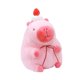 thumbnail image 5 of Peluche de carpincho rosa para acompañar el sueño, adorno divertido y cómodo para las vacaciones. cubrir con pastel 23cm, 5 of 9