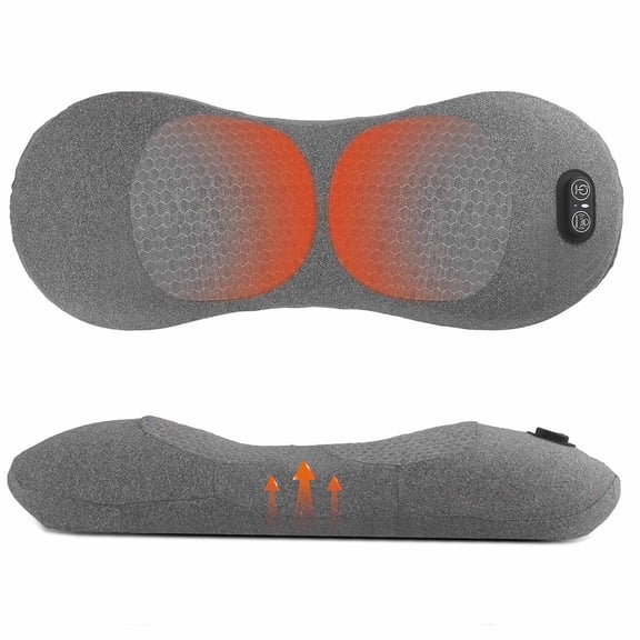 Triple Fusion Back Massager with Heat - Sciatica Pain Relief & Spine Decompression Device, Deep Tissue Massager for Lower Back Pain, Office Chair and Home Use for Chronic Pain Solution