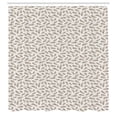 thumbnail image 2 of Ambesonne Vintage Shower Curtain, Botanical Motif Earth Tones, 69"Wx84"L, Coconut Cocoa, 2 of 4