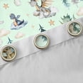 thumbnail image 4 of Feelyou Magic Dragon Teens Black Out Curtains, Kawaii Dino Animal Green Curtains Pack of 2 (42x63 Each), Cartoon Cloud Stars Bedroom Curtains, Blackout Curtains Bedroom Decor, 4 of 6