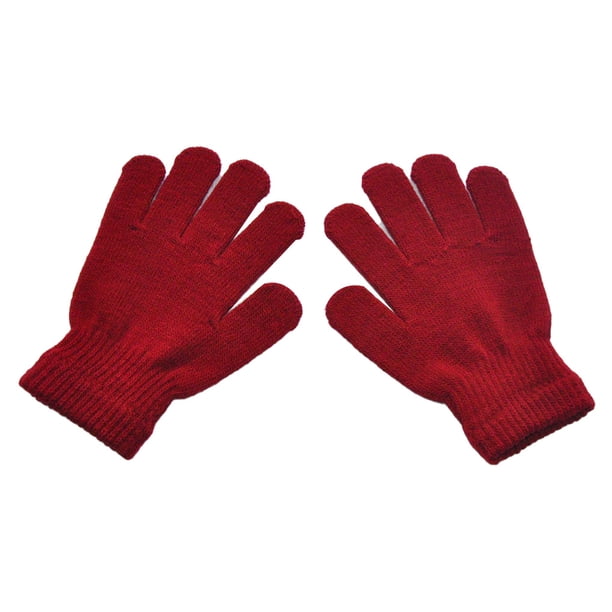 Sonducket 1 par de guantes para niños, calentador de manos para exteriores de estilo sencillo, cubiertas para calentar manos para niños y niñas, guante guantes y mitones Rojo Sonducket AP009862-07