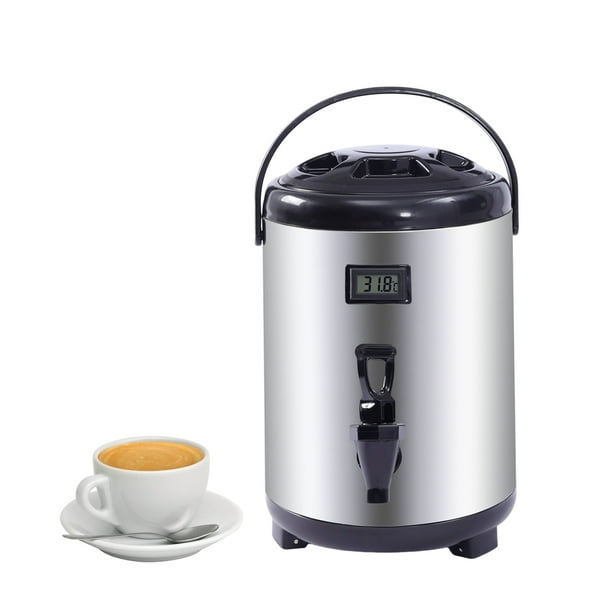 ZhdnBhnos 8L Insulated Beverage Dispenser Stainless Steel Thermal Hot