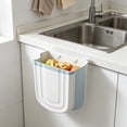 thumbnail image 5 of Collapsible Wall Mounted Trash Can with Hanging Design, Folding Plastic Garbage Bin for Kitchen and Bathroom, Space Saving Waste Container for Small Apartment, 5 of 6