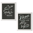 thumbnail image 1 of Gango Home Decor Contemporary Together I & III by Sue Schlabach (Ready to Hang); Two 11x14in White Framed Prints, 1 of 5