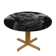 thumbnail image 3 of WYYP Outdoor Fitted 100% Polyester Fiber Table Cover - Majestic Lion Design White, 3 of 8