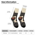 thumbnail image 2 of Honeii Retro Raccoon Graphic Print Print Adult Socks,Crew Socks,Casual Calf Socks,Daily Wear Socks for Men & Women, Perfect for Sports, Casual and Everyday Use, 2 of 6