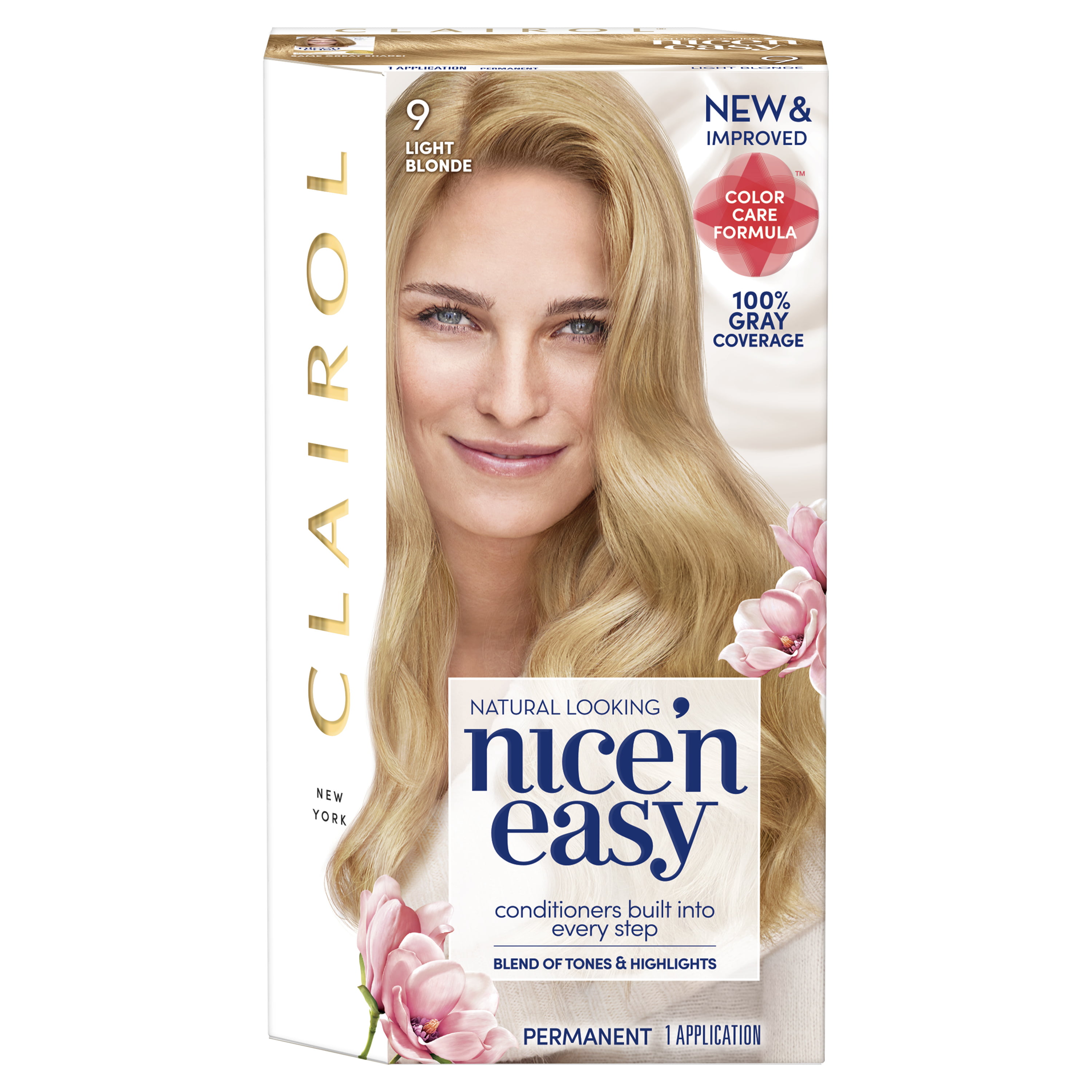 Clairol Nice'n Easy Permanent Hair Color - 9 Light Blonde - 1 Kit ...