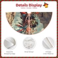 thumbnail image 3 of Xecao Tribal Futuristic Warrior Pattern Christmas Tree Skirt Round Xmas Tree Mat Base Cover for Holiday Home Decorations-48", 3 of 6