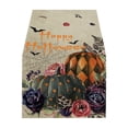 thumbnail image 2 of UALSRZL Halloween Table Runner, 72x13in Halloween Pumpkin Crow Ghost Table Runner, Dining Tables Runners for Home Table Mantel Decor, Multicolor, 2 of 6