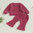 thumbnail image 2 of PENGXIANG Baby Boys 2PCS Pants Sets Long Sleeve  Neck Sweatshirt Tops Solid Color Pants Sets, 2 of 7