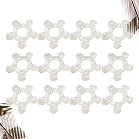 MLINS Balloons Clips for Sealing Balloons Made of Plastic White Color Great for Wedding Decorations 60 Pieces