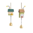 thumbnail image 7 of Wind Chime for Door or Wall with Brass Bells and Wooden House, Small Hanging Pendant for Balcony Garden and Bedroom Decor, 7 of 7