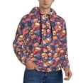 thumbnail image 2 of Goofa Skull colorful daisy for Men's Hooded Sweatshirt - Lightweight Pullover Hoodie with Kangaroo Pocket, Perfect for Everyday Wear-Medium, 2 of 7