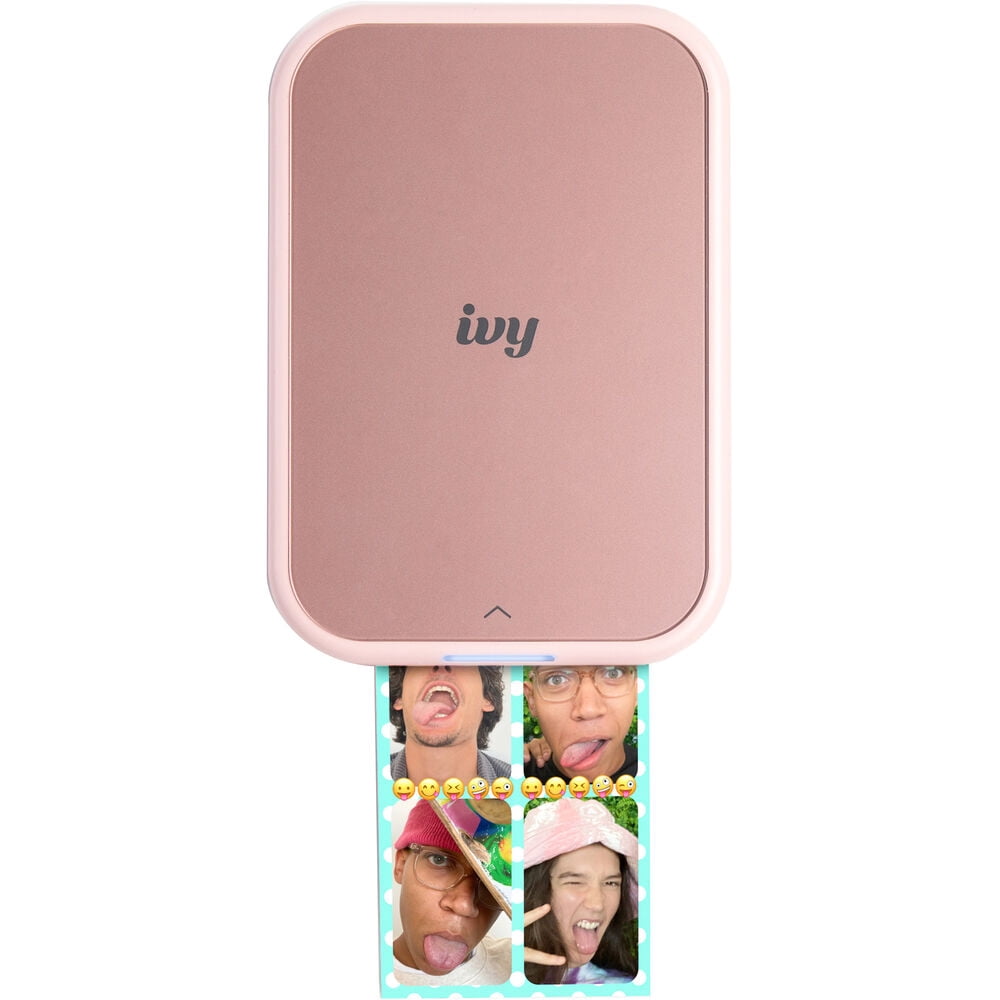 Canon IVY 2 Mini Photo Printer Pink, Bluetooth Portable, ZINK Paper 50 Sheets (International Model)